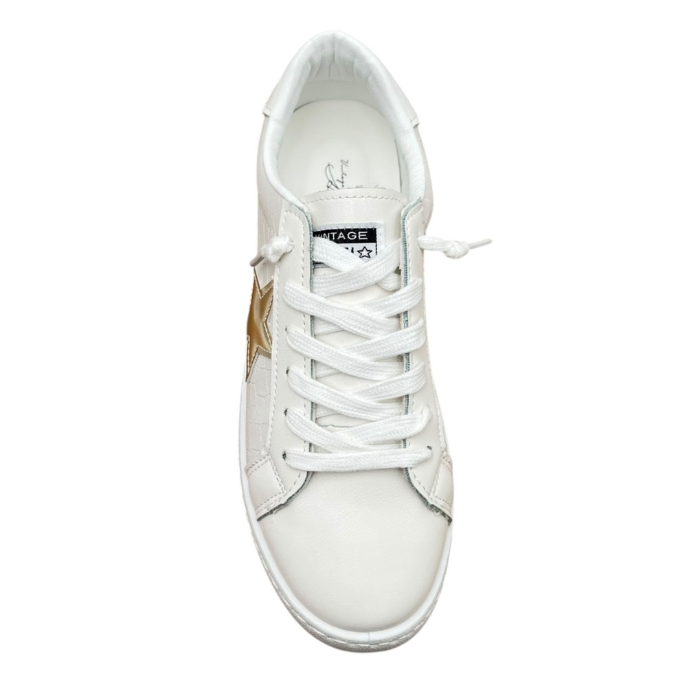Vintage Havana Women's Carla Classic Sneaker Size 8-8.5 Off White Fashion Shoes - Picture 4 of 12